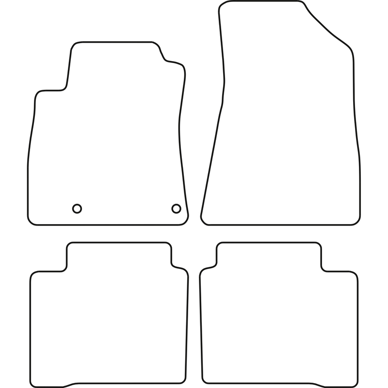 Set car mats  Kia Niro II Hybrid 2022-