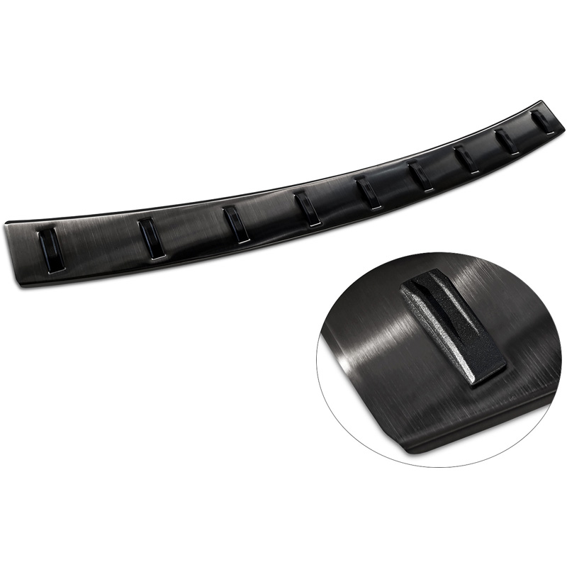 Black Stainless Steel Rear bumper protector  BMW 3-Series (F31) Touring (incl. M-pack) 2012-2015 & Facelift 2015-2019 'STRONG EDITION'