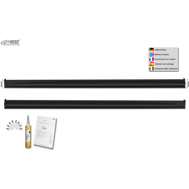 RDX Racedesign Side skirts  Volkswagen Passat CJ5 (B9) 2023- 'Edition' (ABS)