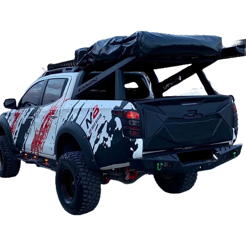 Tailgate Cover  Mitsubishi L200 Triton 5/6 2015- - Matt black