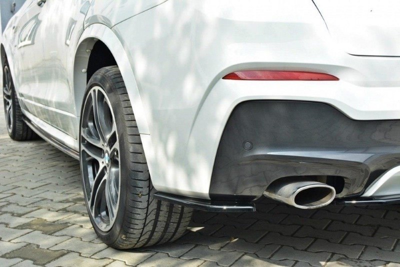 Achterzij Spoiler passend voor BMW X4 M-Pack Glanzend Zwart