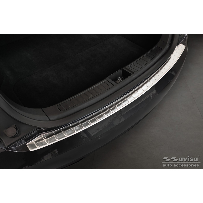 Stainless Steel Rear bumper protector  Tesla Model S 2012- 'Ribs'