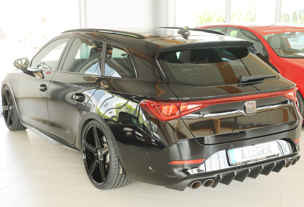 Diffuser passend voor Seat Leon KL ST/sportstourer 2020- Rieger mat zwart
