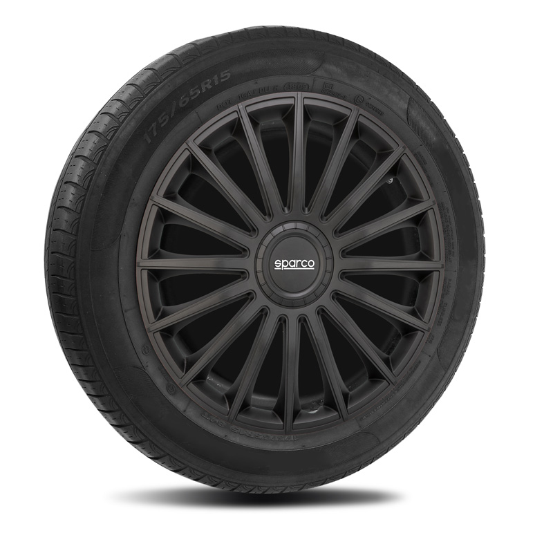 Sparco Wheel Covers Treviso - 13-inch - Black - Set of 4 pieces