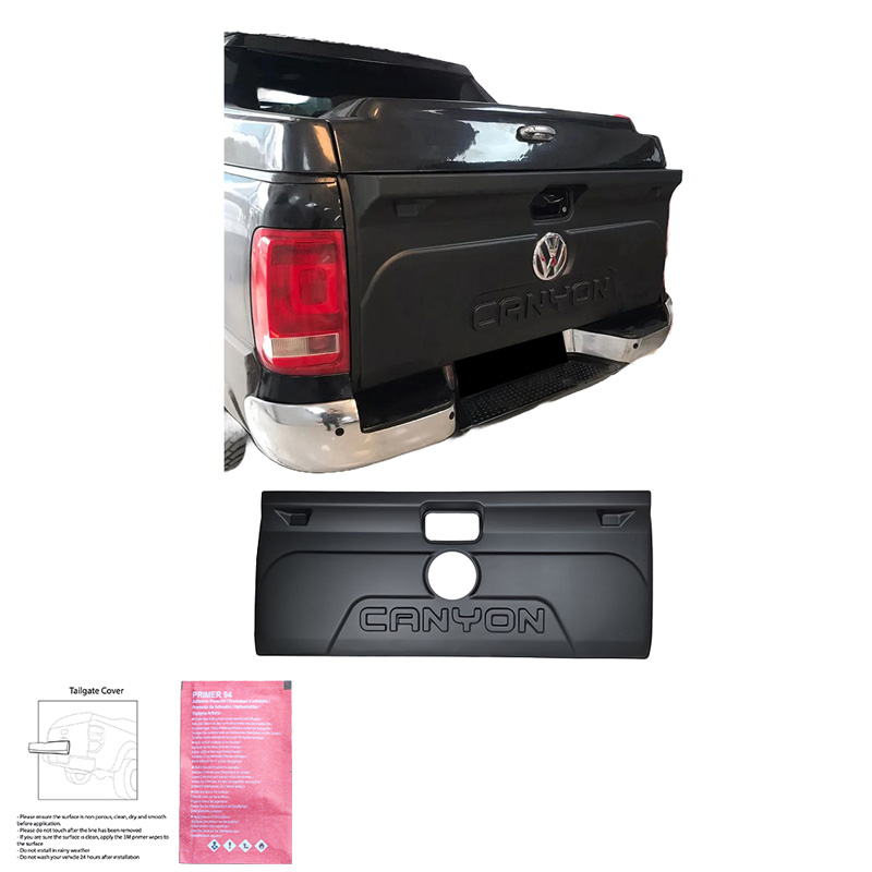 Tailgate Cover  Volkswagen Amarok MK1 2010-2022 - Version 2 - Matt black