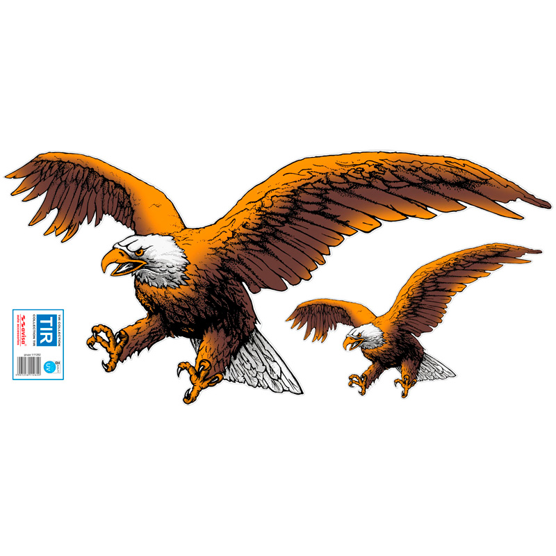 Auto Tattoo Sticker Eagle 2-pieces - 67x32cm