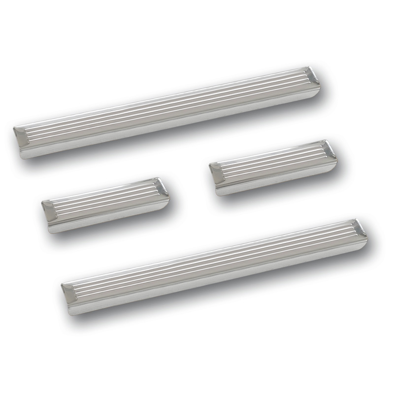 Inox door sill protectors  Volkswagen Passat 3G Sedan/Variant 2014-2023 - 'Lines' - 4-pieces