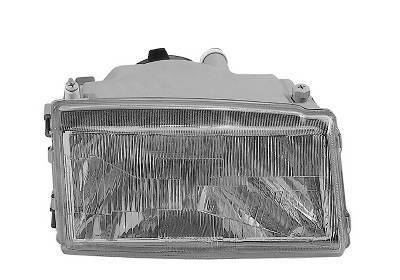 koplamp, H4, rechts, 10/1989-Fiat Uno, 1983-1997