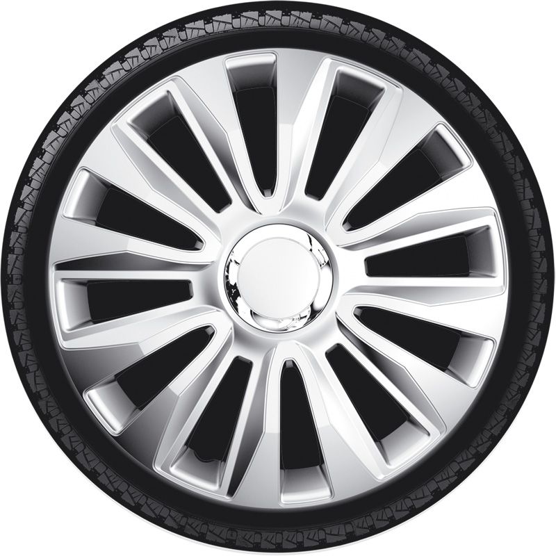 Set wheel covers Avalone Pro 14-inch silver + chrome ring
