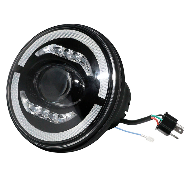 Set LED Headlights  Hummer/Jeep/Land Rover/Mazda/Volkswagen various models - Black