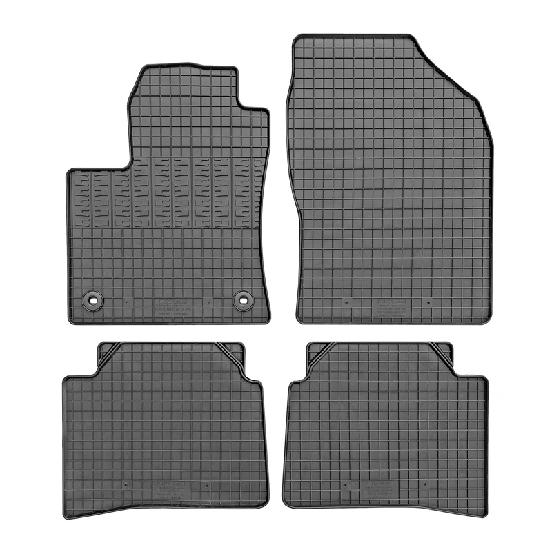 Rubber car mats set  Toyota Prius IV 2016- (4-pieces + fixing system)