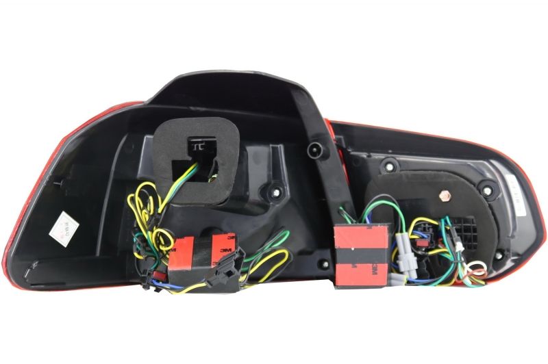 Taillights led VW Golf VI 10/08- R-look Dynamic red/Smoke