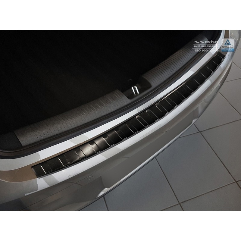 Black RVS Rear bumper protector Opel Astra K 5-door 'Ribs'
