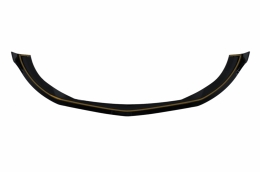 Voorspoiler passend voor Mercedes S Klasse W223 Sport Line Glans Zwart