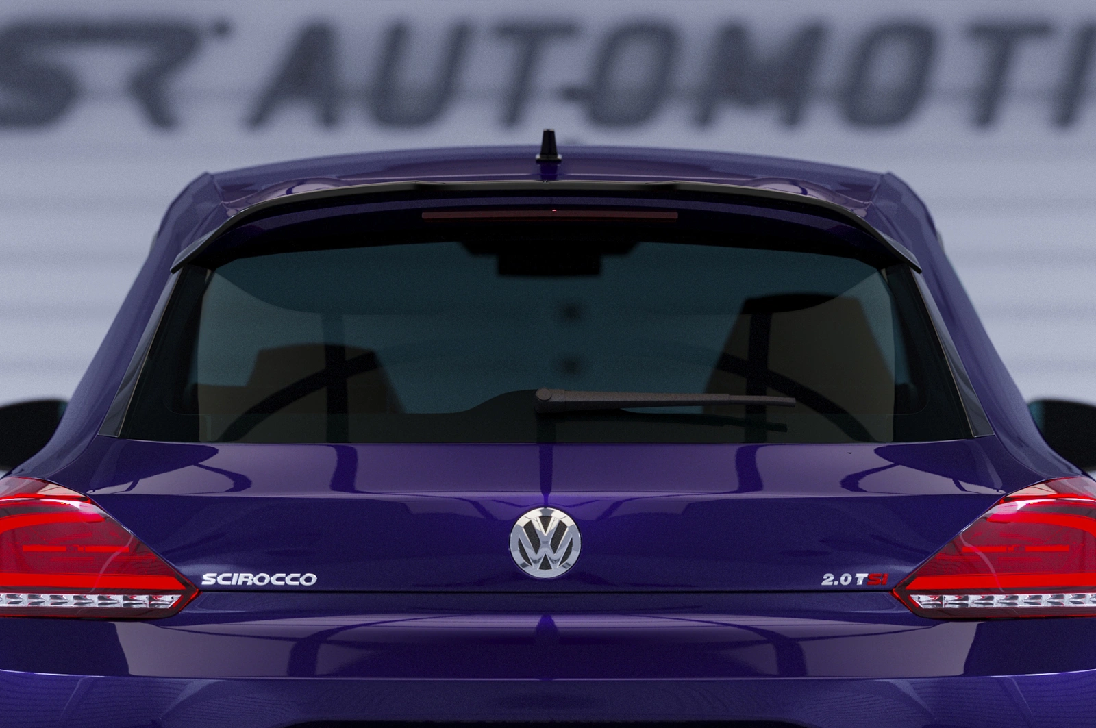 Achterspoiler voor VW Scirocco III Glans Zwart (04/2014–heden Facelift) – CSR Automotive