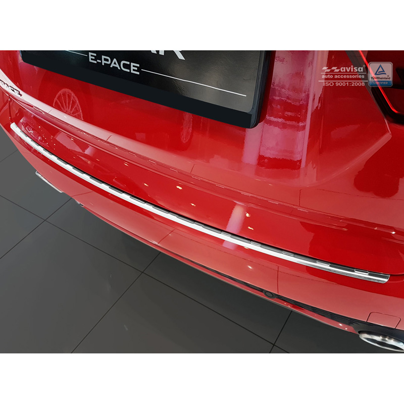 Stainless Steel Rear bumper protector  Jaguar E-Pace 2017-2020 & FL 2020- 'Ribs'
