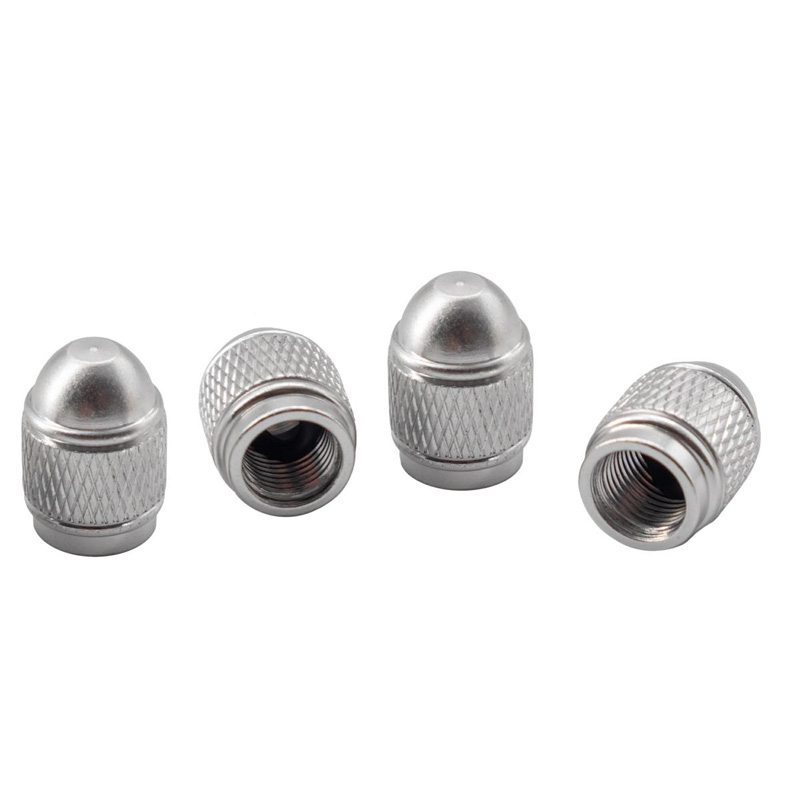 Simoni Racing Valve Caps Ogiva - Chrome - 4 pieces