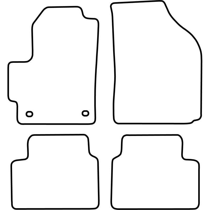 Set car mats  Chevrolet Matiz 2005-2010