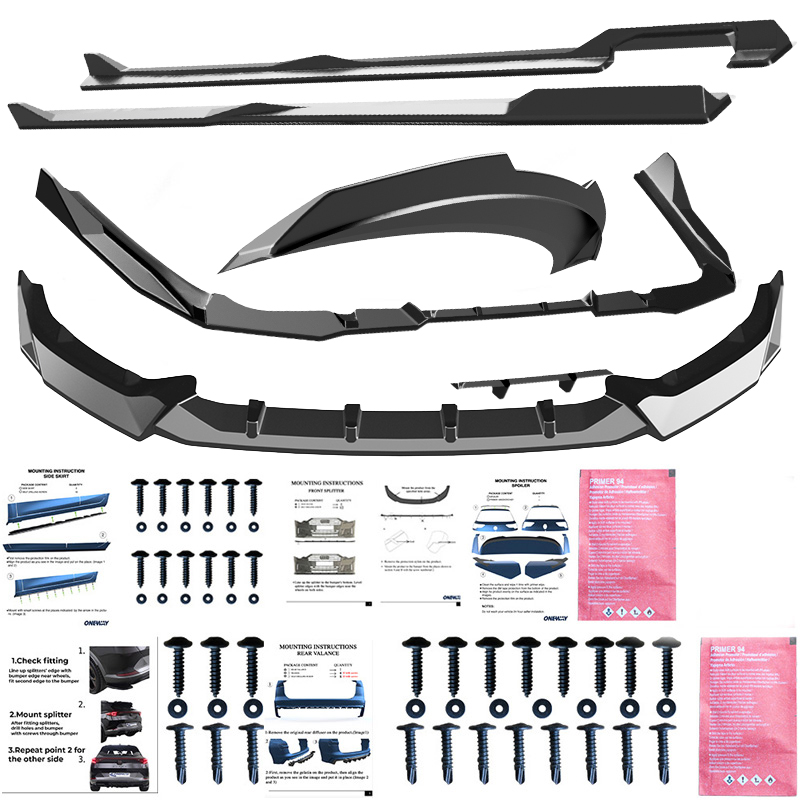 Oneway Complete body kit  BMW 5-Series G60 Sedan M-Pack 2023- incl. i5 - Gloss black