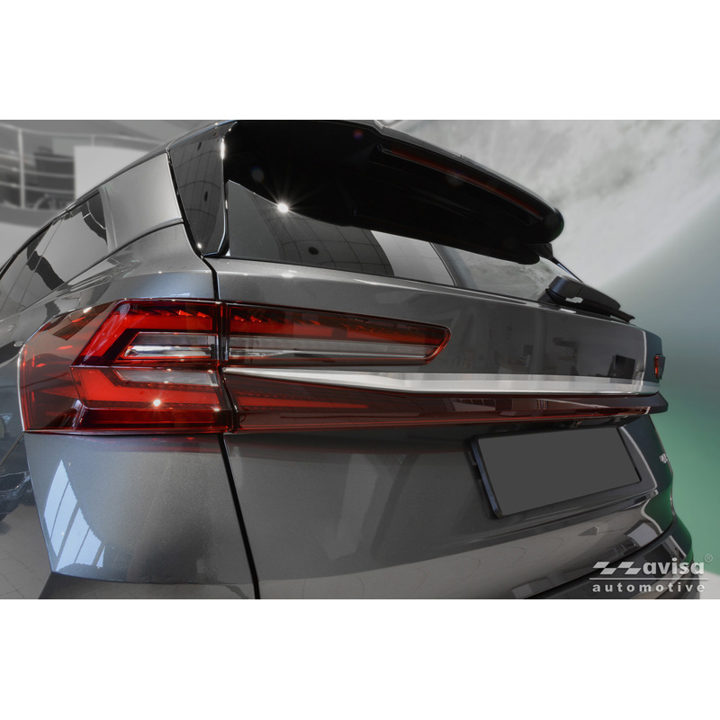 Avisa Brushed Stainless Steel Trunk Tailgate Trim Cover  Skoda Kodiaq II (PS7) 2024-