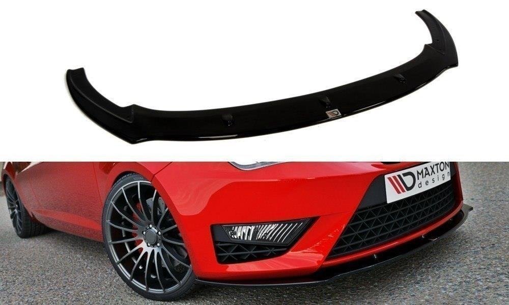Voorspoiler passend voor Seat Ibiza IV Cupra/FR 6J Facelift Maxton Glans Zwart