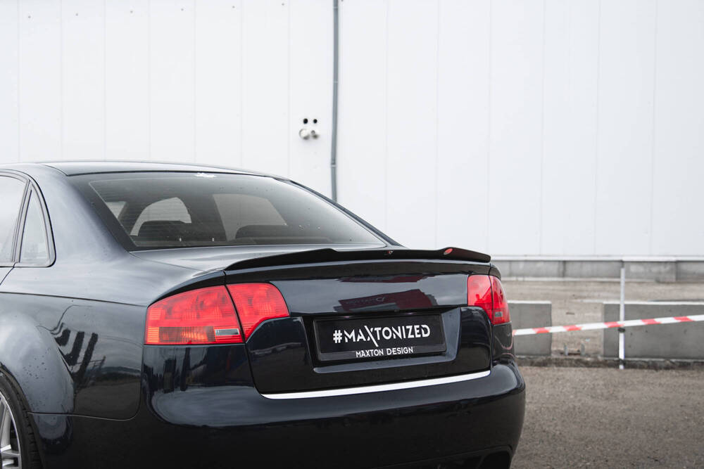 Spoiler passend voor Audi RS4 B7 Maxton Glans Zwart