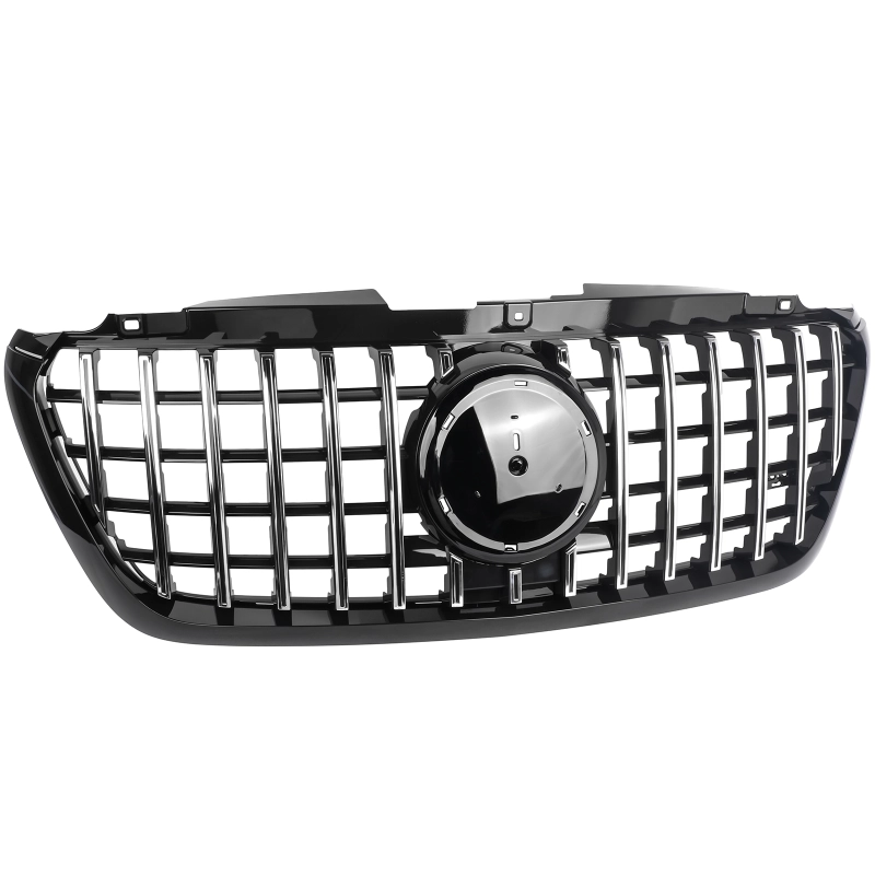 Grill passend voor Mercedes Sprinter W907 W910 18- Zwart/Chroom AMG Look