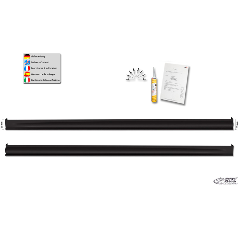 Side skirts  Skoda Scala (NW) 2019- 'Edition' (ABS)