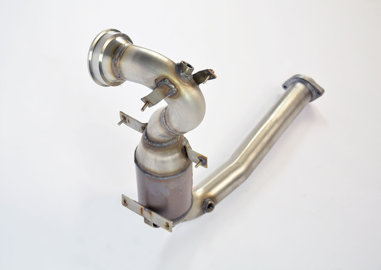 595 ABARTH 1.4T "50° Anniversario" (180 Hp) (Ø65) 2013 Turbo downpipe kit + Metallic catalytic conve
