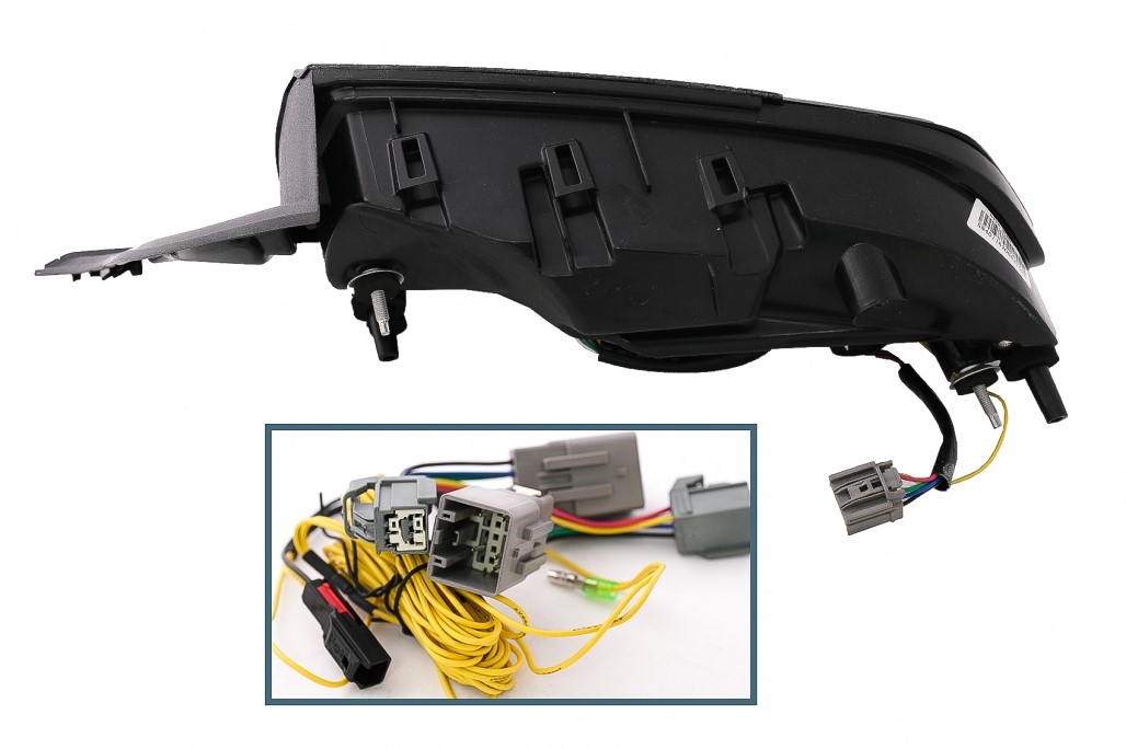 Full LED Taillights suitable for Ford Mustang VI S550 (2015-2022) Black with Dynamic Sequential Turning Lights