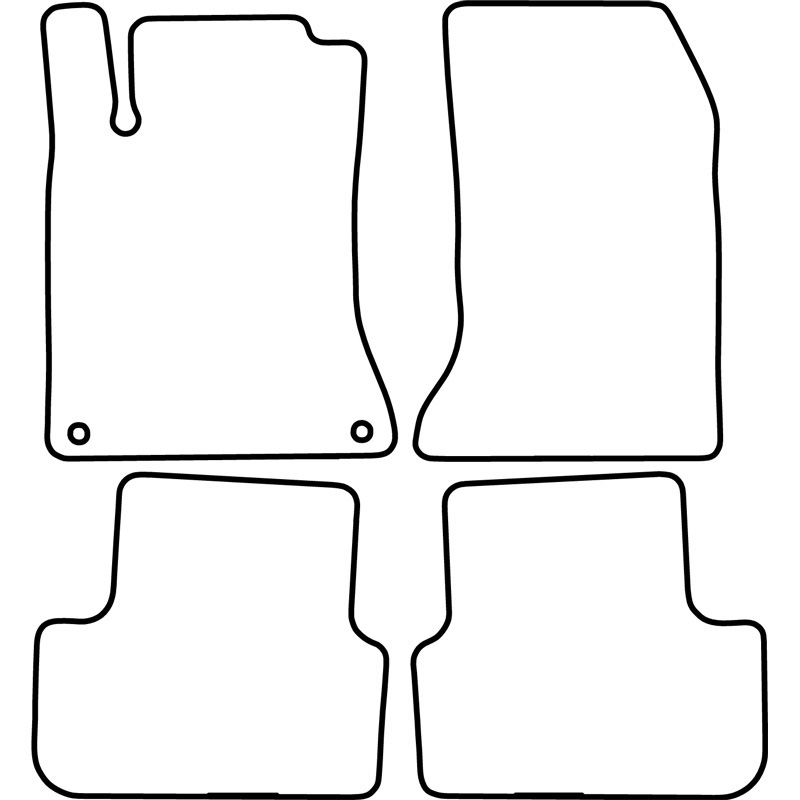 Set velour car mats  Mercedes B-Class W246 2012-