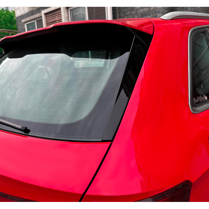 Set rear window side spoilers  Audi A3 (8V) Sportback S-Line 2012-2020 (ABS Glossy Black)