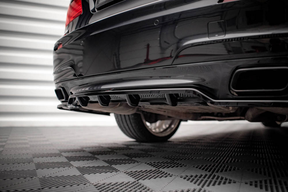 Diffuser passend voor BMW 7 Serie M-Pakket F01 Maxton Glans Zwart
