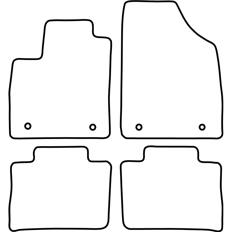 Set car mats  MG (E)HS (SUV) 2019-