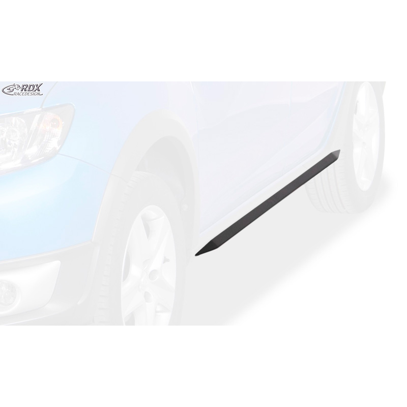 Side skirts 'Slim'  Dacia Sandero II 2012- incl. Stepway (ABS glossy black)