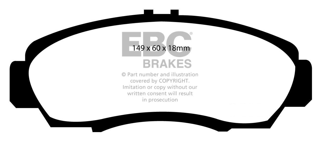 EBC Brakes HONDA FR-V 1.7 2004-2007 Remblokken voorzijde