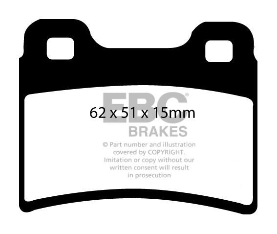 EBC Brakes FORD Orion 1.8 (130) 92-94 Remblokken achterzijde