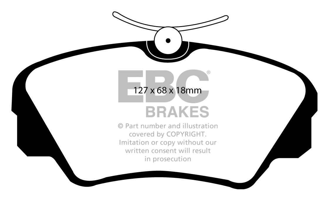 EBC Brakes OPEL Omega A 2.6 90-93 Remblokken voorzijde