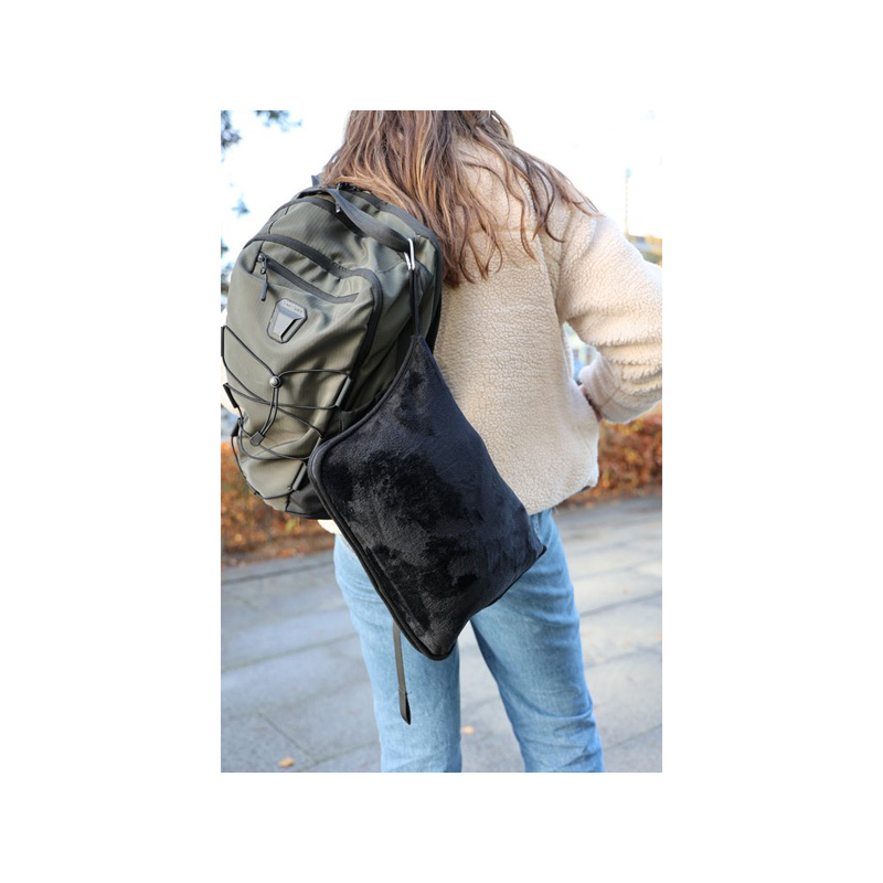 Carpoint Travel Blanket & Travel Pillow Black 2 in 1