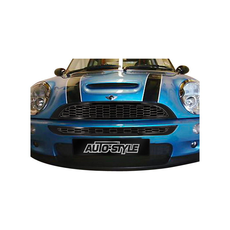 Black Grills  BMW New Mini R50/R52/R53 2001-2006 (upper+lower)