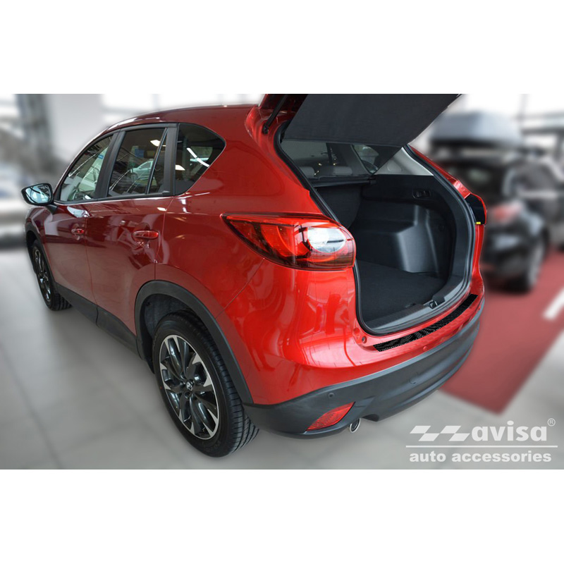 Real 3D Carbon Rear bumper protector  Mazda CX-5 2012-2017 'Ribs'