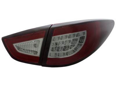 Hyundai Tucson IX35 Taillights with Tube and LED 09- Red/Smoke
