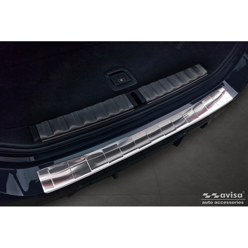 Stainless Steel Rear bumper protector  BMW 3 Series Touring (G21) Facelift 2022- with M-Package 'Ribs'