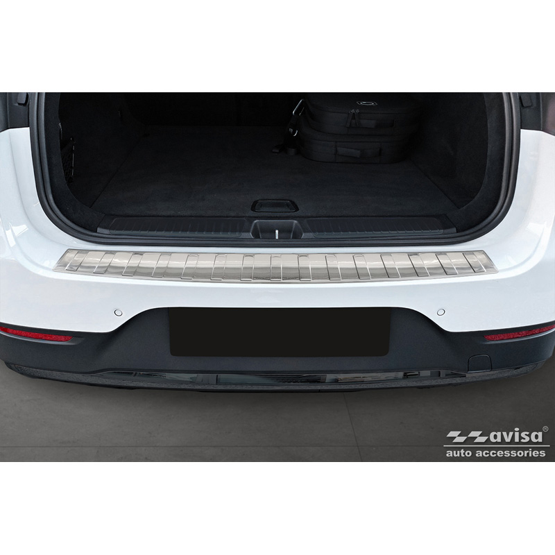 Stainless Steel Rear bumper protector  Mercedes EQE SUV (X294) 2022- 'Ribs'