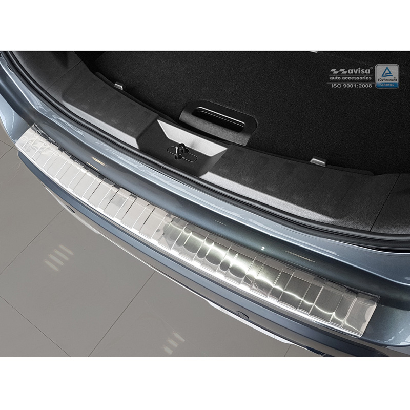 Stainless Steel Rear bumper protector  Nissan X-Trail III (T32) Facelift 2017-2021 'Ribs'