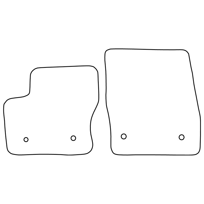 Set car mats  Ford Transit Connect 2016- (Front only)