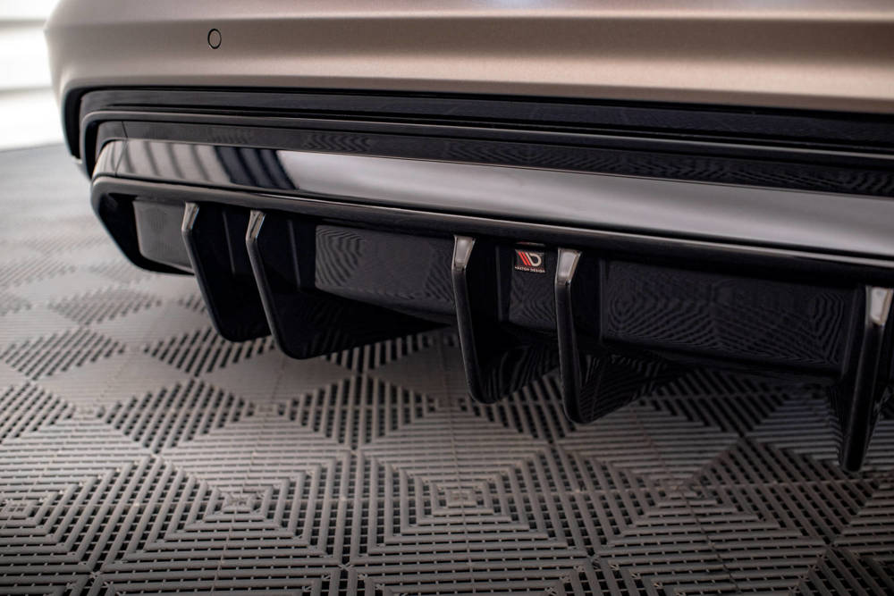 Diffuser passend voor Audi E-Tron GT & RS GT Maxton Glans Zwart