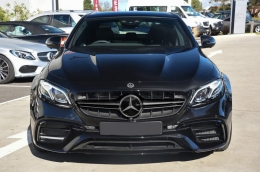 Grill passend voor Mercedes E-Class W213 S213 C238 A238 (2016-up) Zwart E63 Design