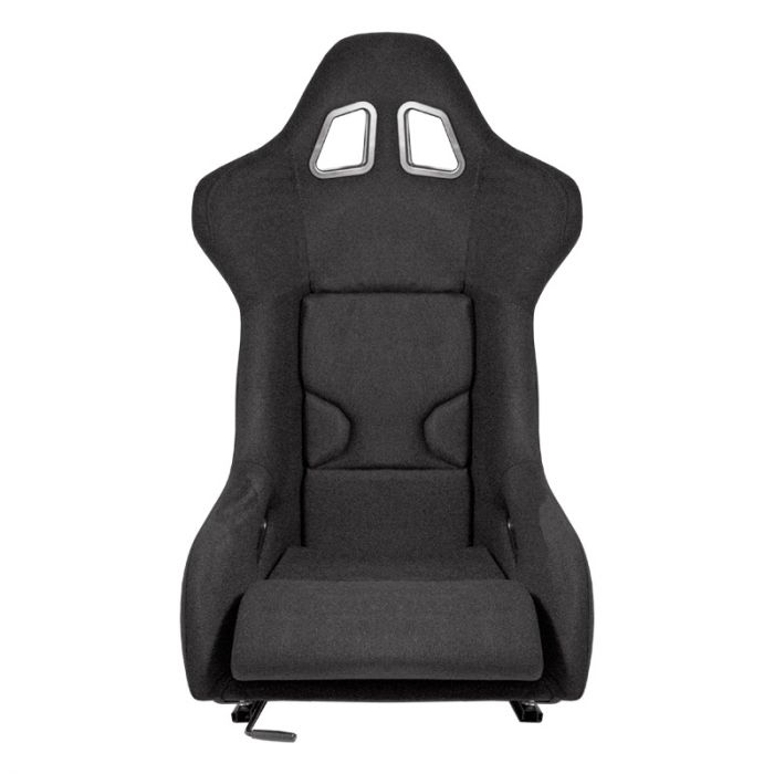 Sport seat 'RR' - Black - Non-reclinable fibreglass back-rest - incl. slides