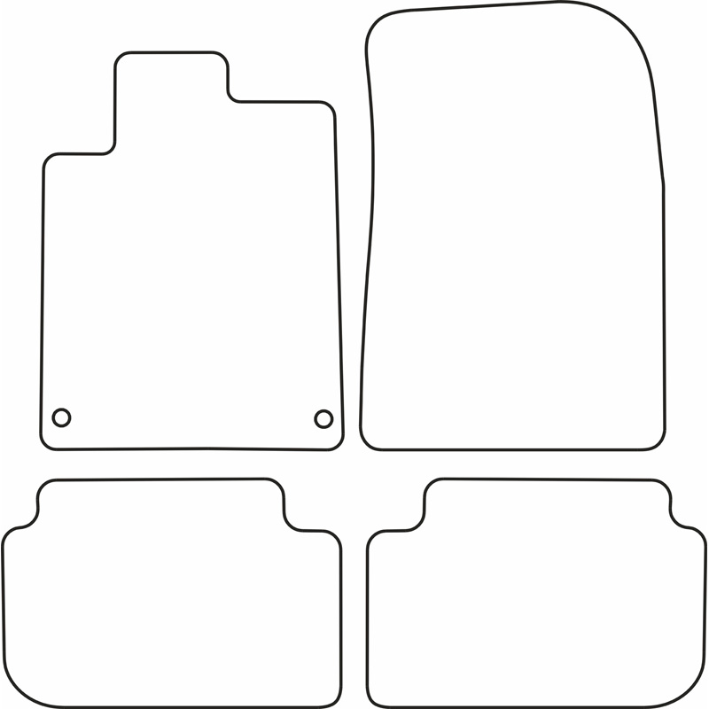 Set car mats  Peugeot 407 2004-2011